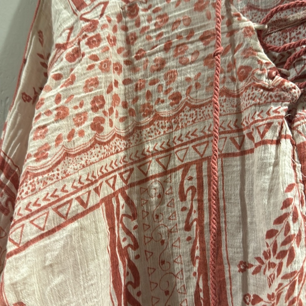 FREE PEOPLE DARLING BOHO PRINT TOP - Picture 5 of 5
